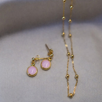 Everyday Gold Plated Stainless Steel Stud Drop Earrings