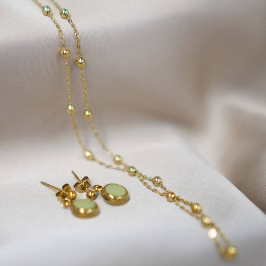Everyday Gold Plated Stainless Steel Ball Chain Necklace