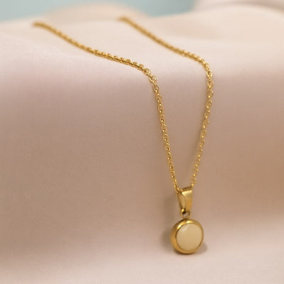 Everyday Gold Plated Stainless Steel Pendant Drop Necklace