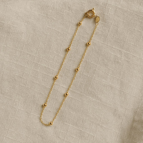 Luxe Gold Ball Chain Bracelet