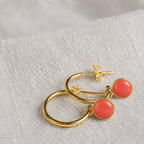 Luxe Gold Hoop Drop Earrings