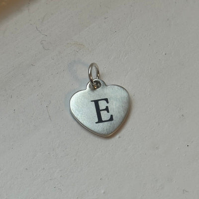 Signature Silver Paperclip Chain Heart Charm Necklace - FREE ENGRAVING
