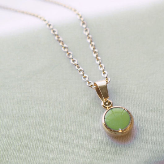 Everyday Gold Plated Stainless Steel Pendant Drop Necklace